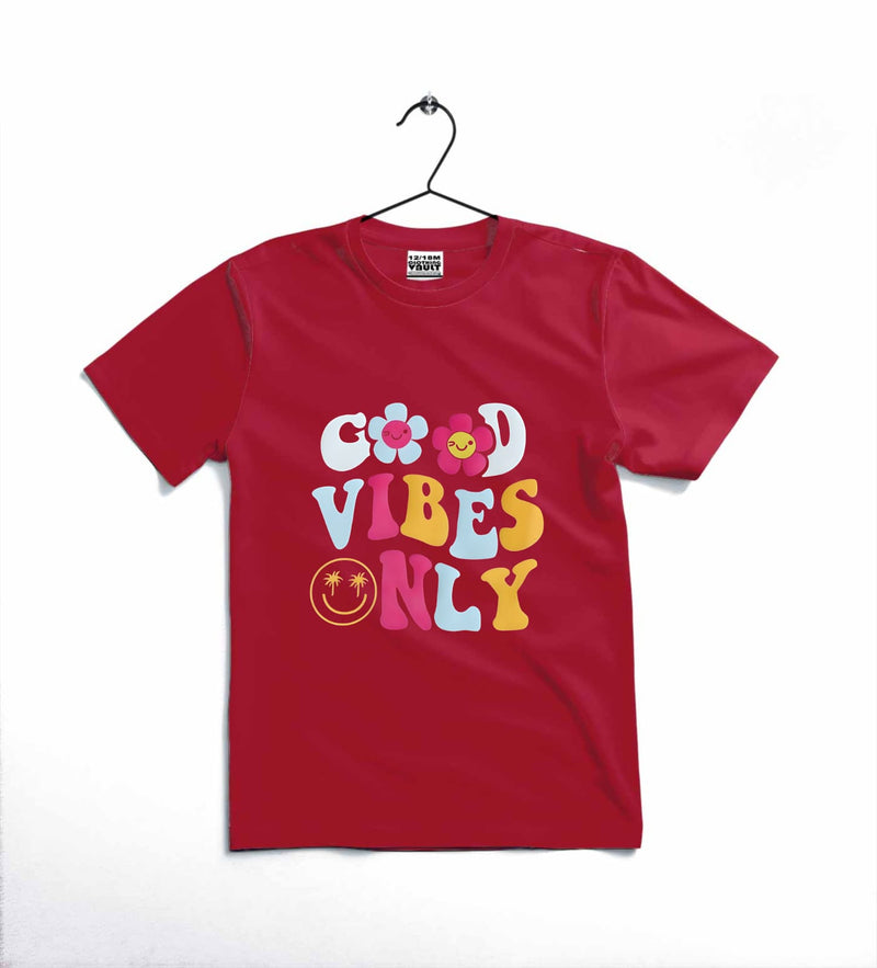 Good Vibes Only Printed Kids T-Shirt