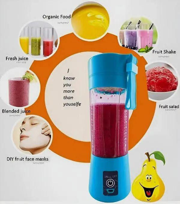 Portable Mini 6 Blade Juicer Blender | Outdoor Juicing Cup (380ml) – Rechargeable Nexa Cart